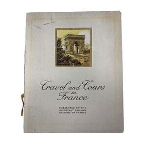 Travel and Tours France Booklet Railways Railroadiana Trains Locomotive 1920s